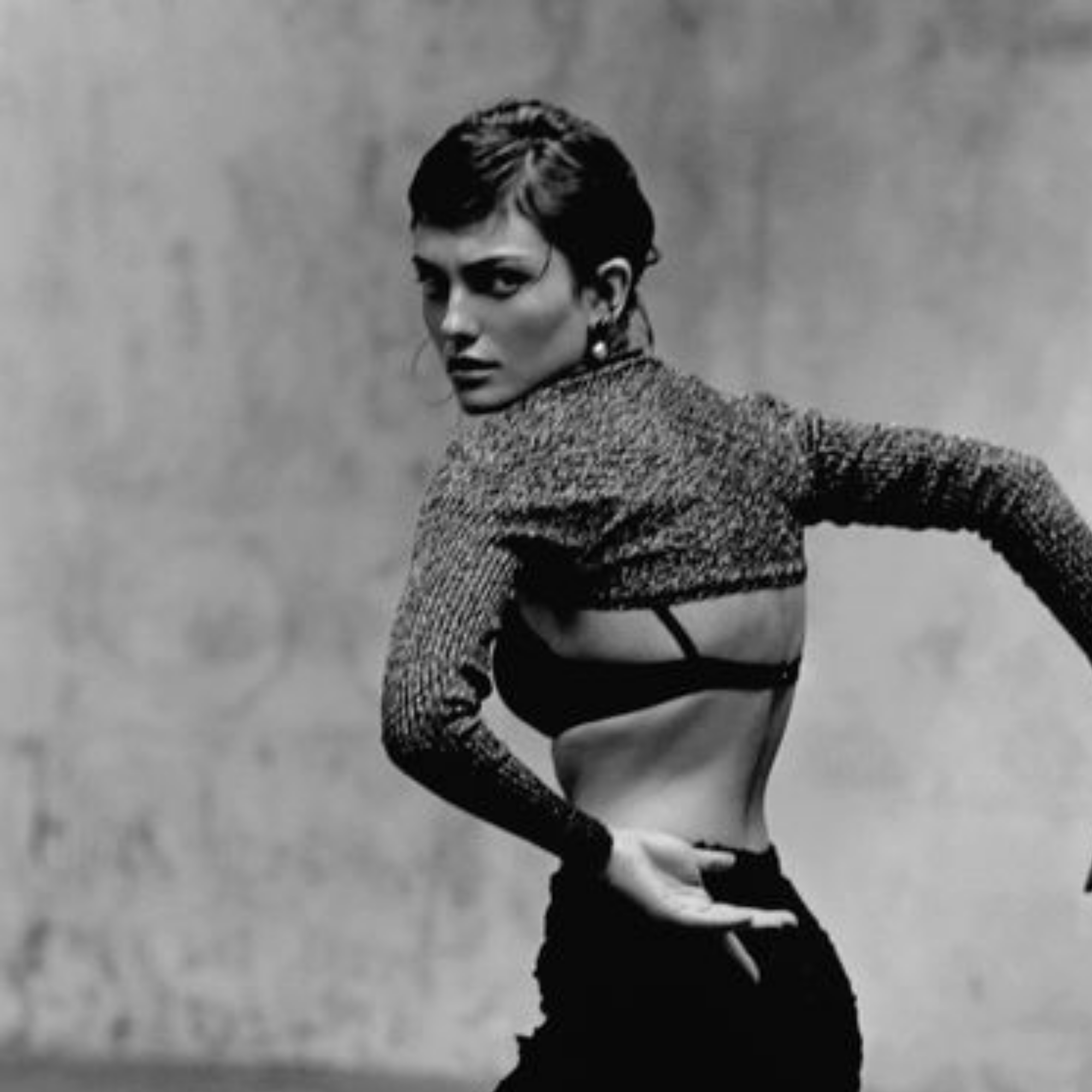 Laura dancing, Laura Ponte, Paris 1998, Spanish Vogue