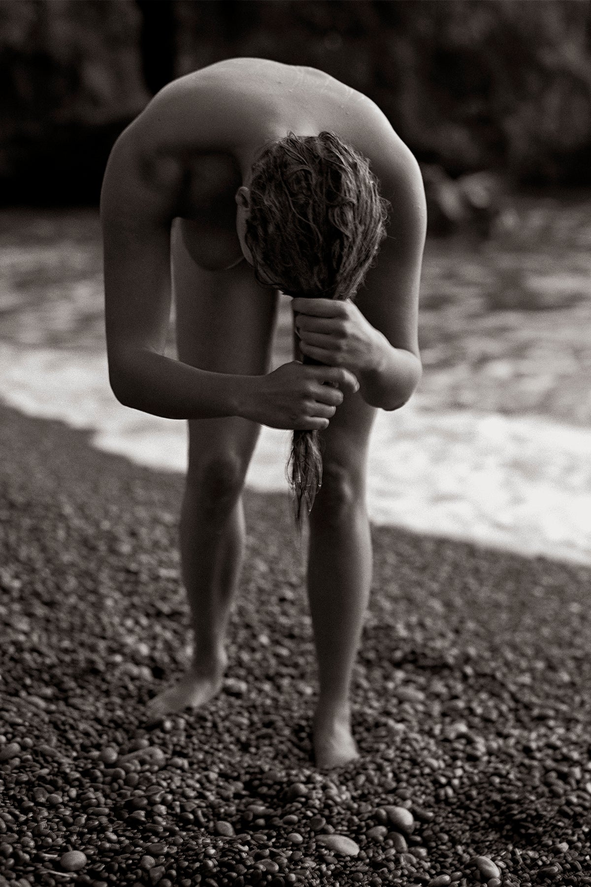 Emma, Nu, Positano, Italie, 2000