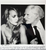 JERRY HALL AND ANDY WARHOL