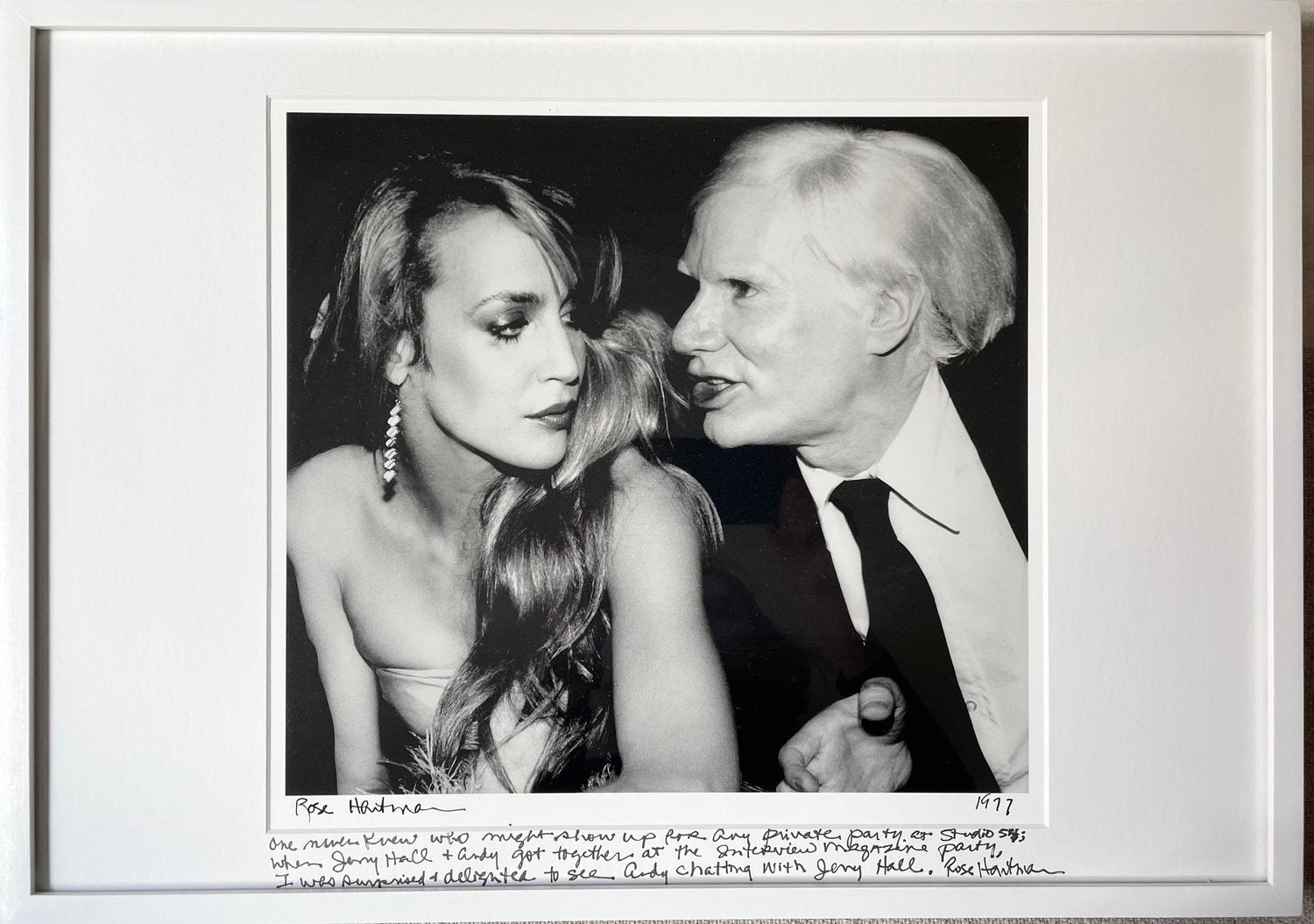 JERRY HALL AND ANDY WARHOL