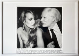 JERRY HALL AND ANDY WARHOL