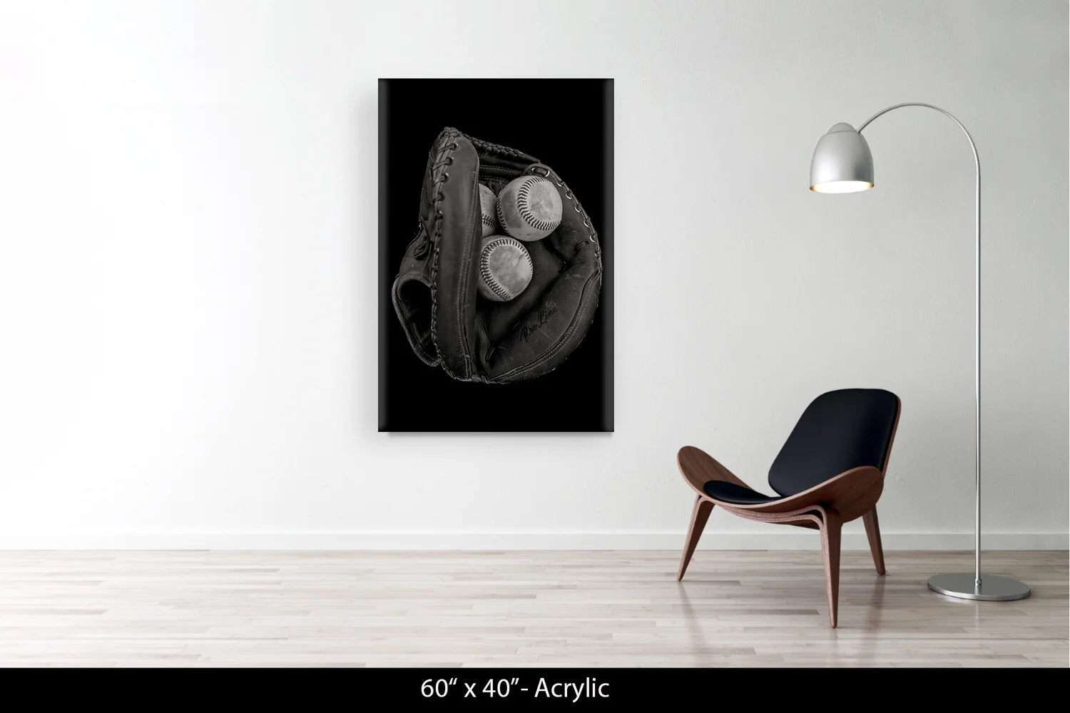 MITT WITH BASEBALLS. LOS ANGELES, CALIFORNIA, 2014