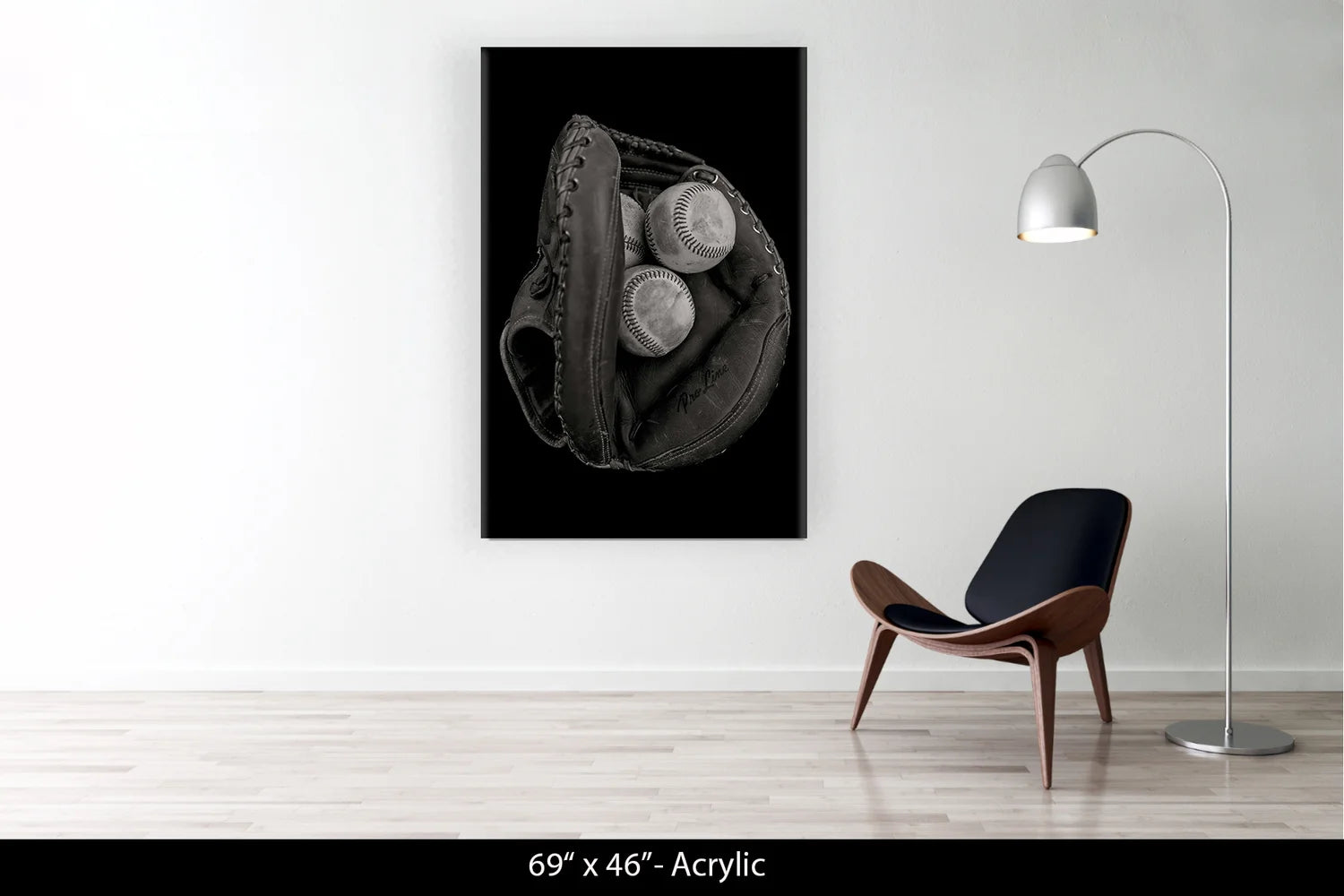 MITT WITH BASEBALLS. LOS ANGELES, CALIFORNIA, 2014