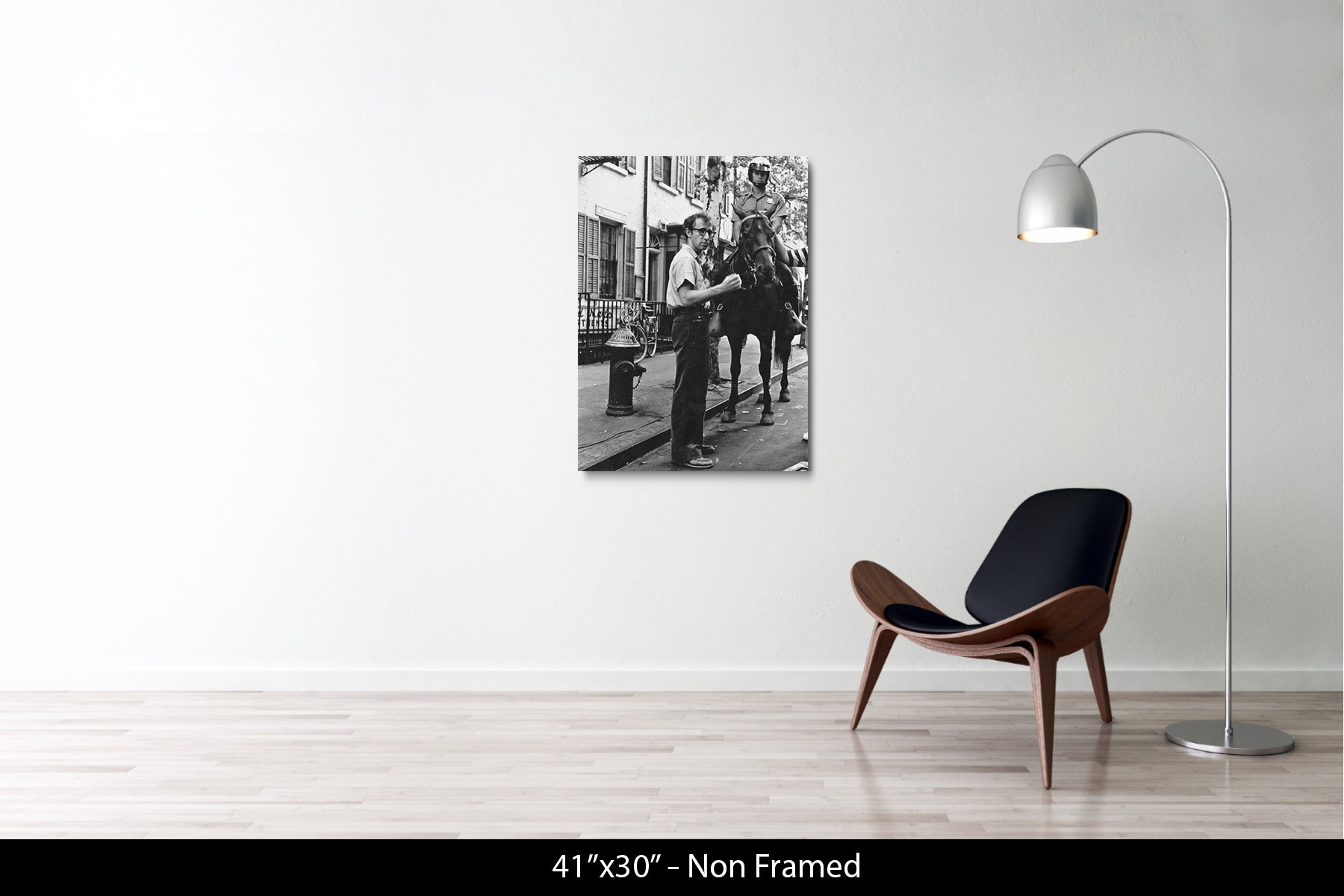 WOODY ALLEN AND NYPD MOUNTED UNIT