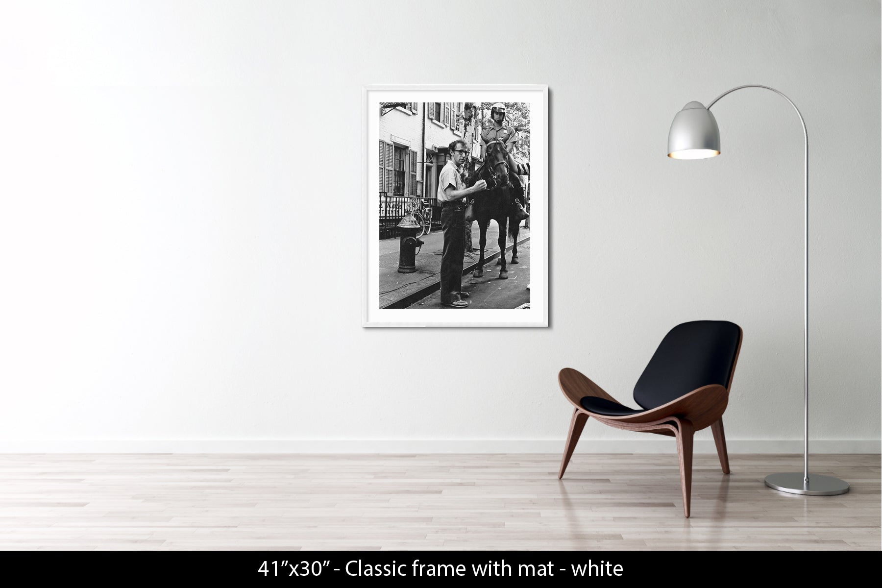 WOODY ALLEN AND NYPD MOUNTED UNIT