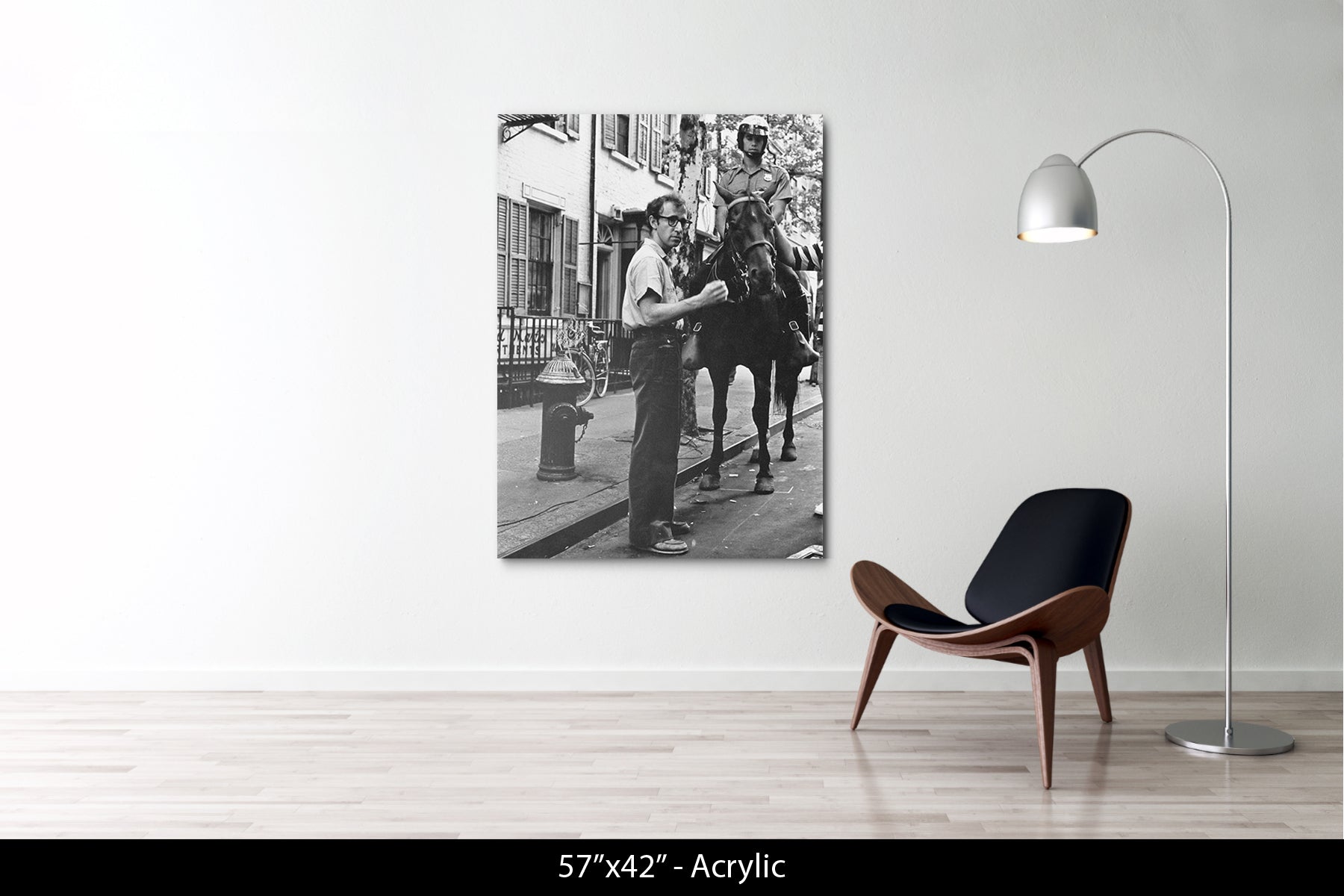 WOODY ALLEN AND NYPD MOUNTED UNIT