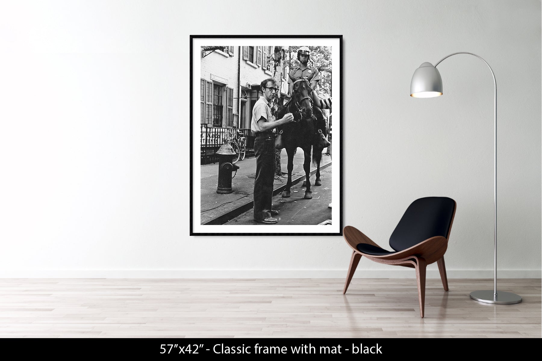 WOODY ALLEN AND NYPD MOUNTED UNIT