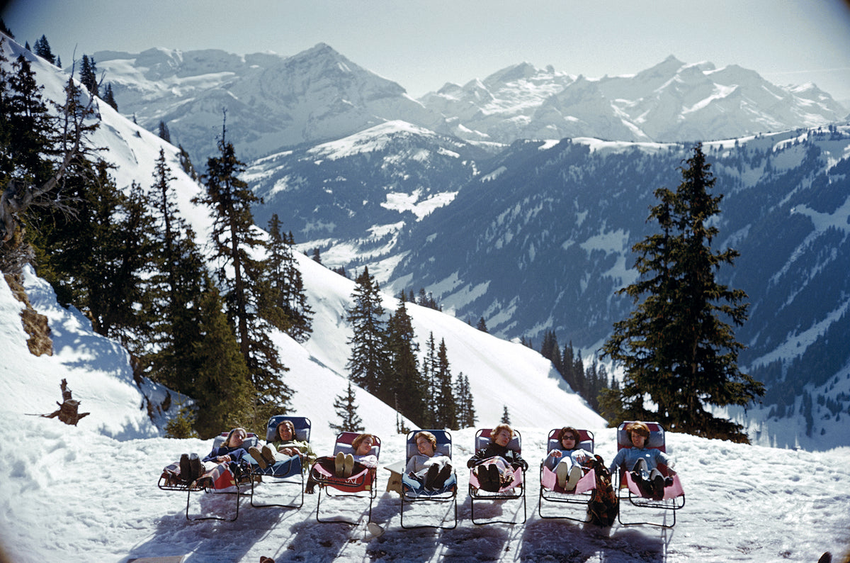 Slim Aarons, Lounging In Gstaad, 1961