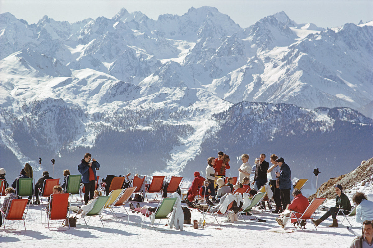 Slim Aarons, Lounging In Verbier, 1964